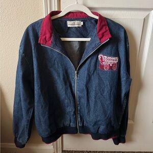 VINTAGE OU SOONERS - Denim Bomber Jacket
